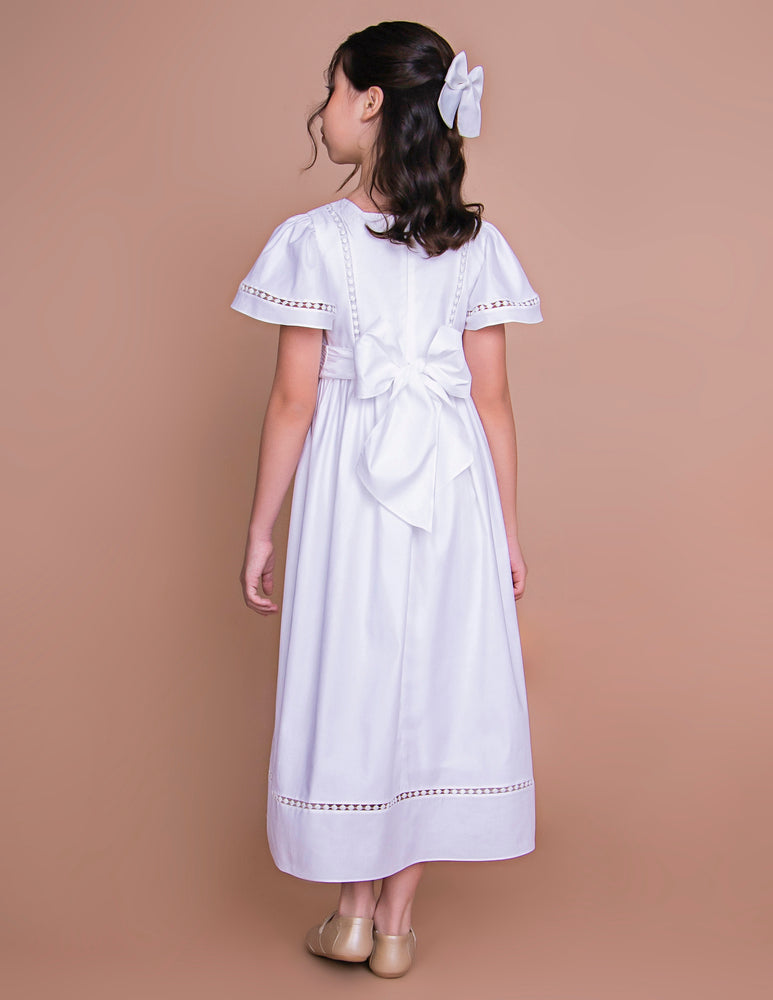 Vestido Infantil Poesia Longo Branco