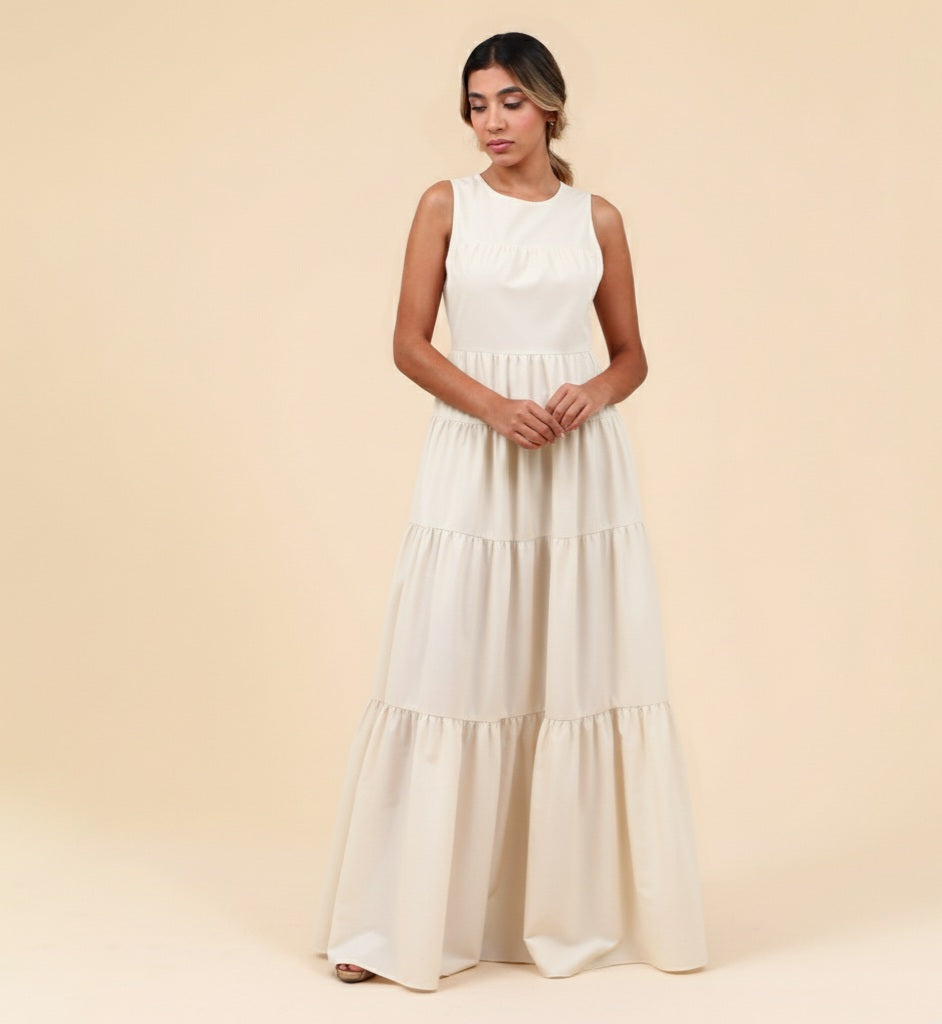 Vestido Amalfi Mãe Off White