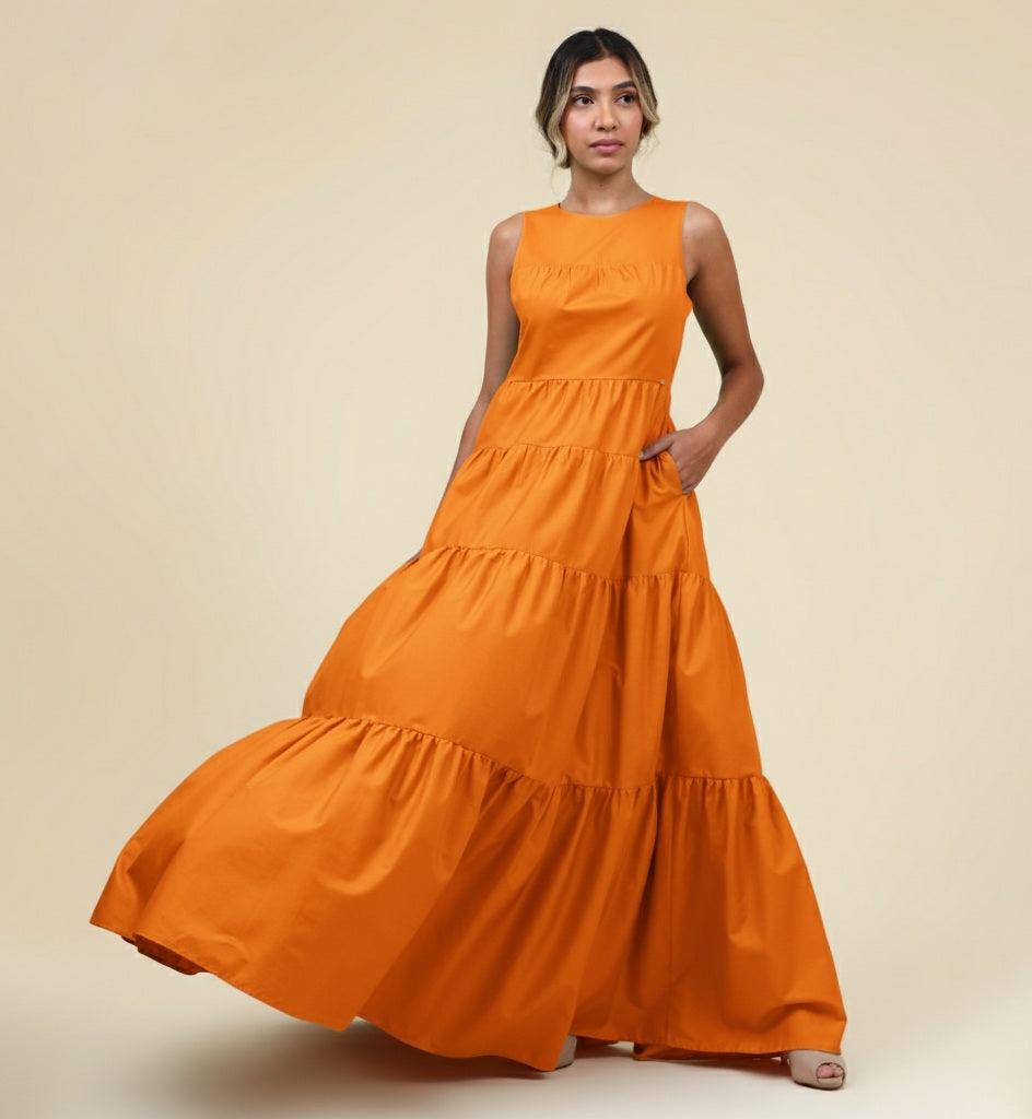Vestido Amalfi Mãe Laranja