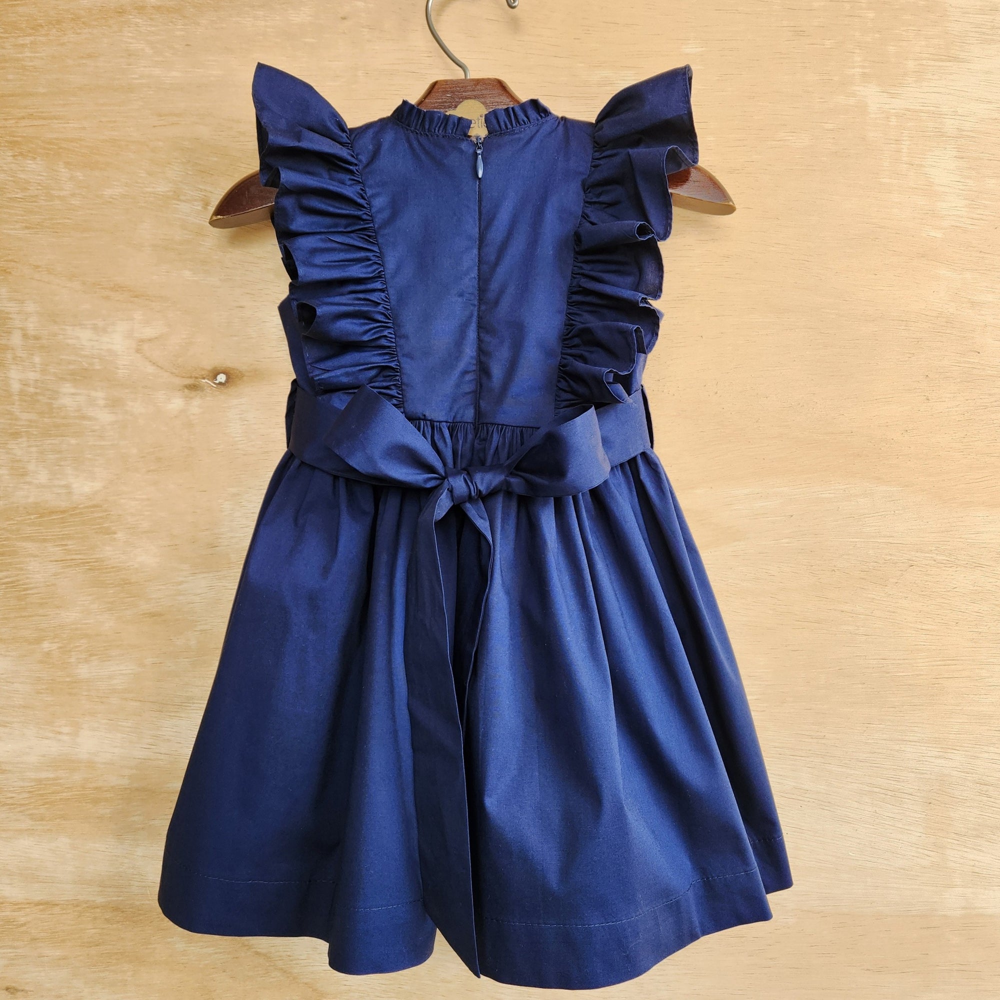 Vestido Bebê Aimée Azul Marinho