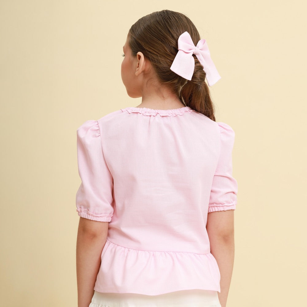 Bata Infantil Lyon Micro Vichy Rosa