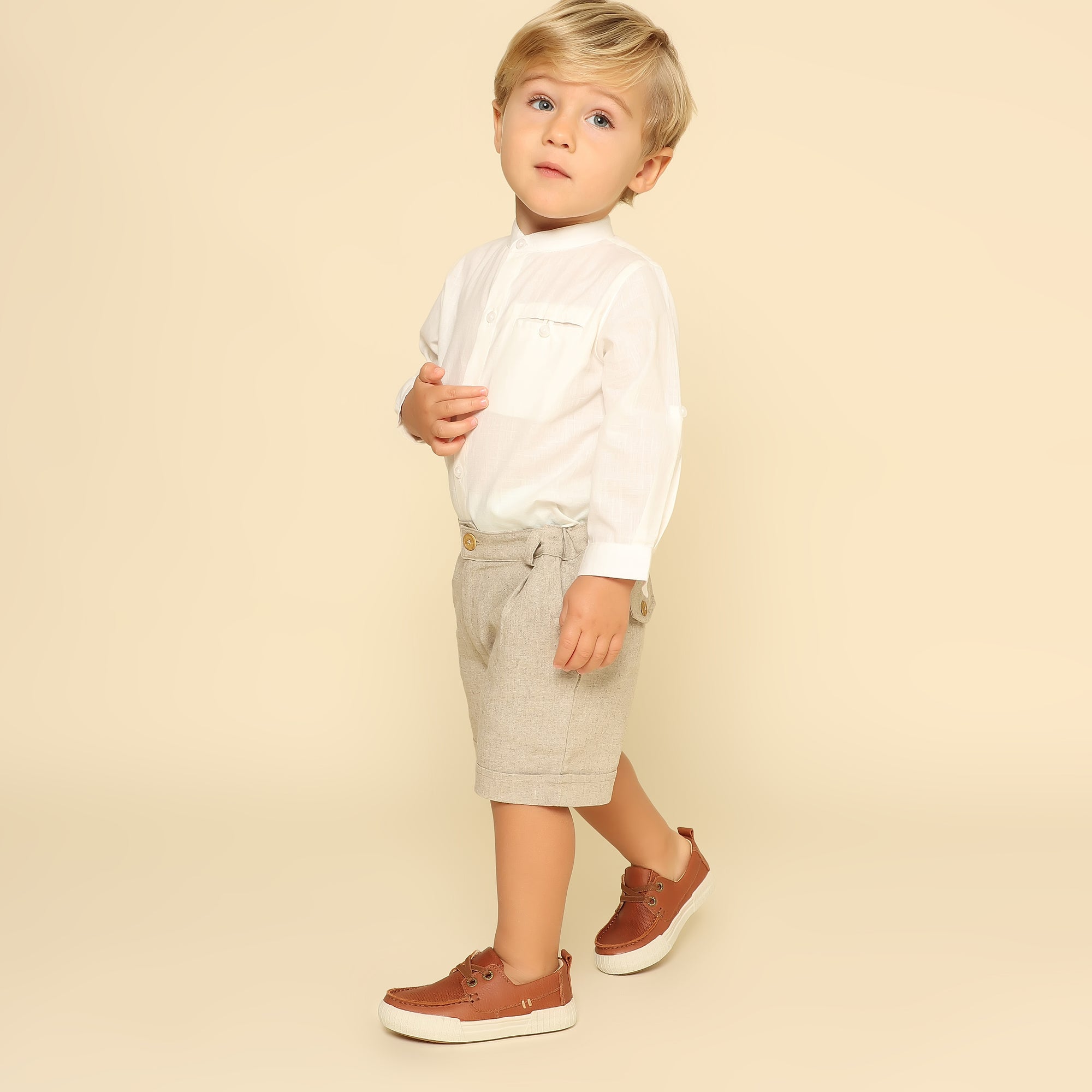 Camisa Body Bebê Lucca Off White