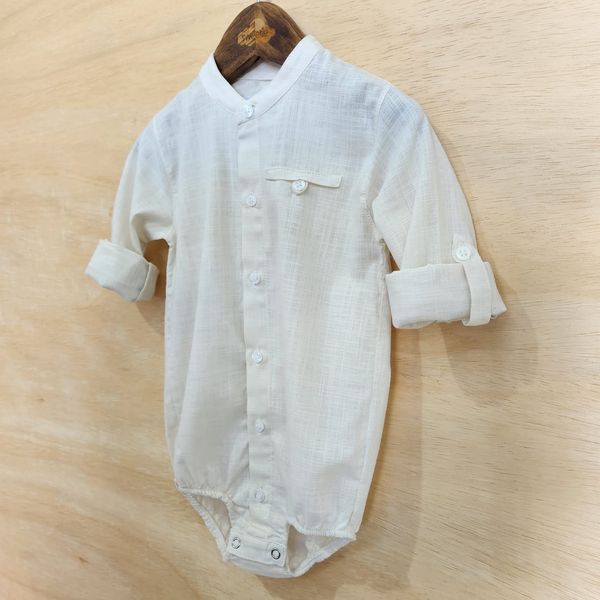 Camisa Body Lucca Bebê Bege
