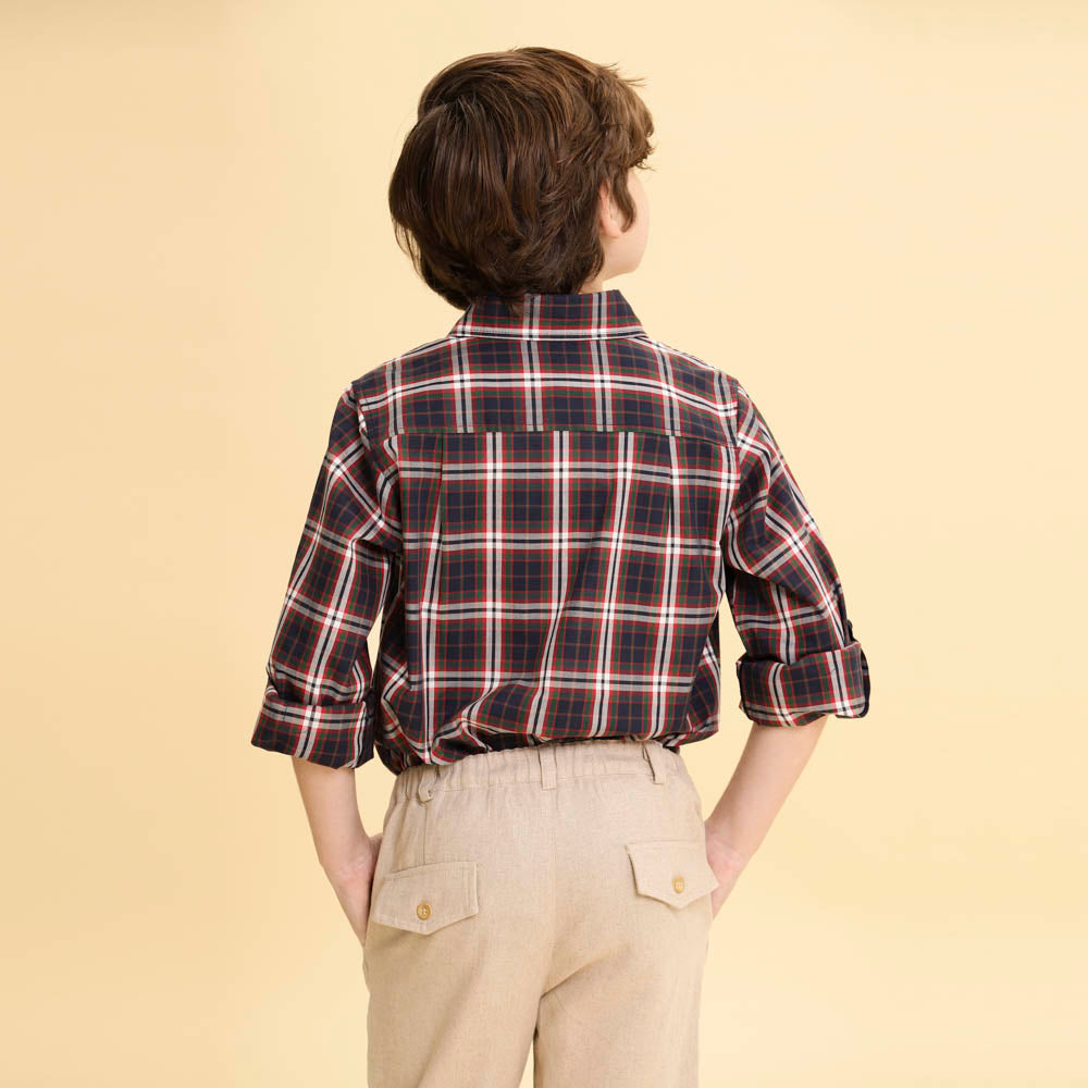 Camisa Infantil Scott Xadrez