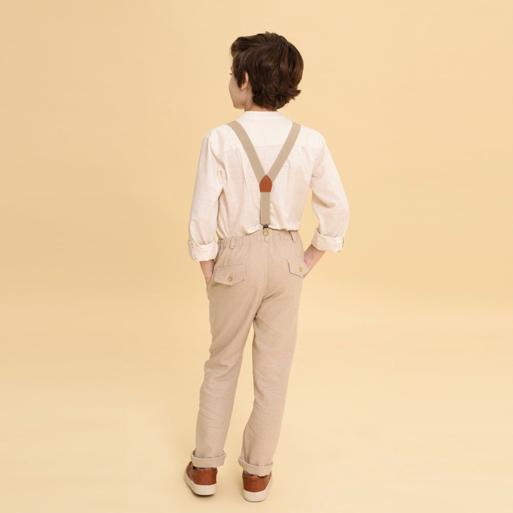 Camisa Infantil Lucca Bege
