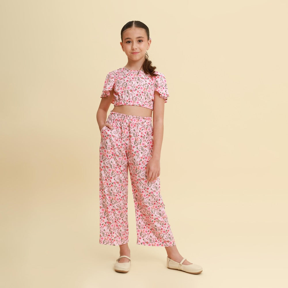 Conjunto Infantil Versalhes Florzinha Rosa