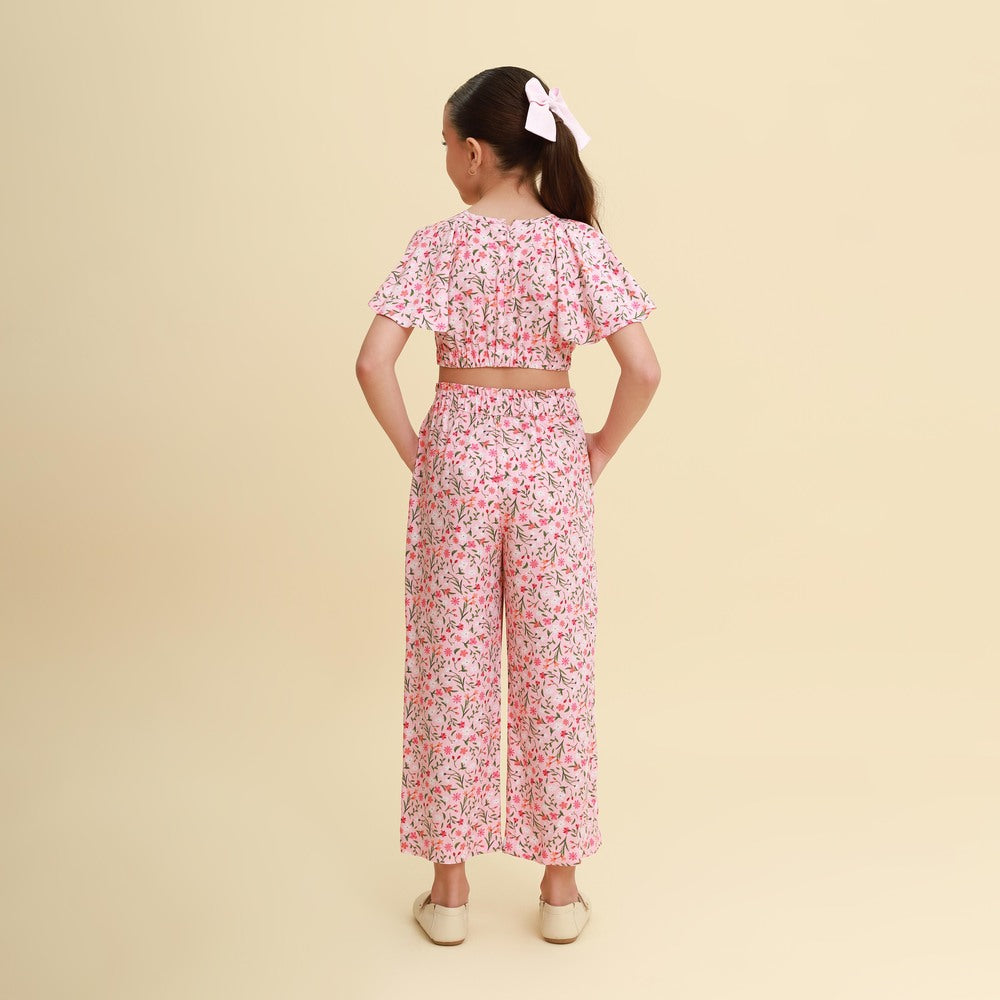 Conjunto Infantil Versalhes Florzinha Rosa