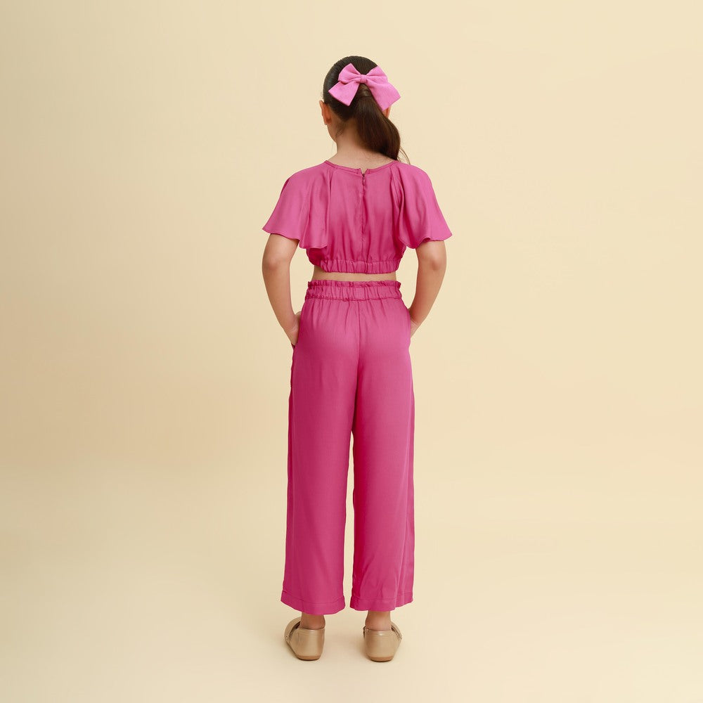 Conjunto Infantil Versalhes Fúcsia
