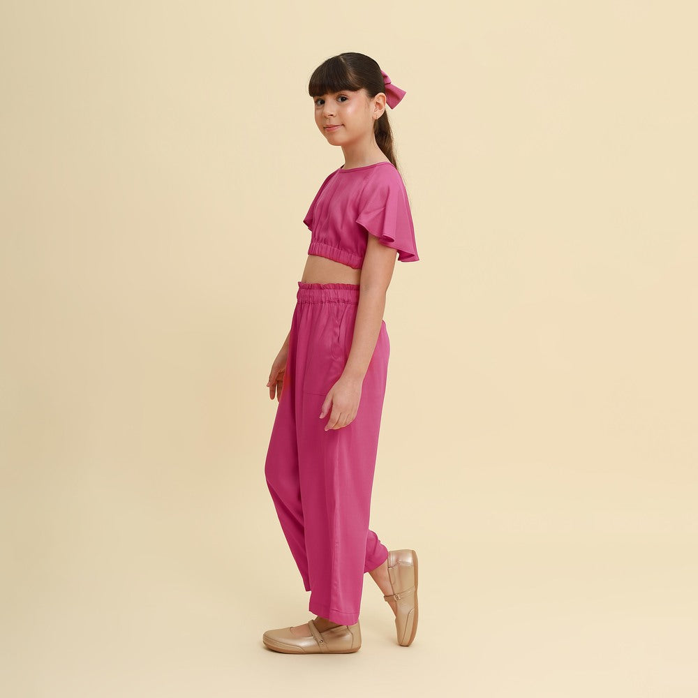 Conjunto Infantil Versalhes Fúcsia