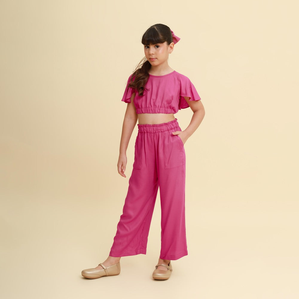 Conjunto Infantil Versalhes Fúcsia