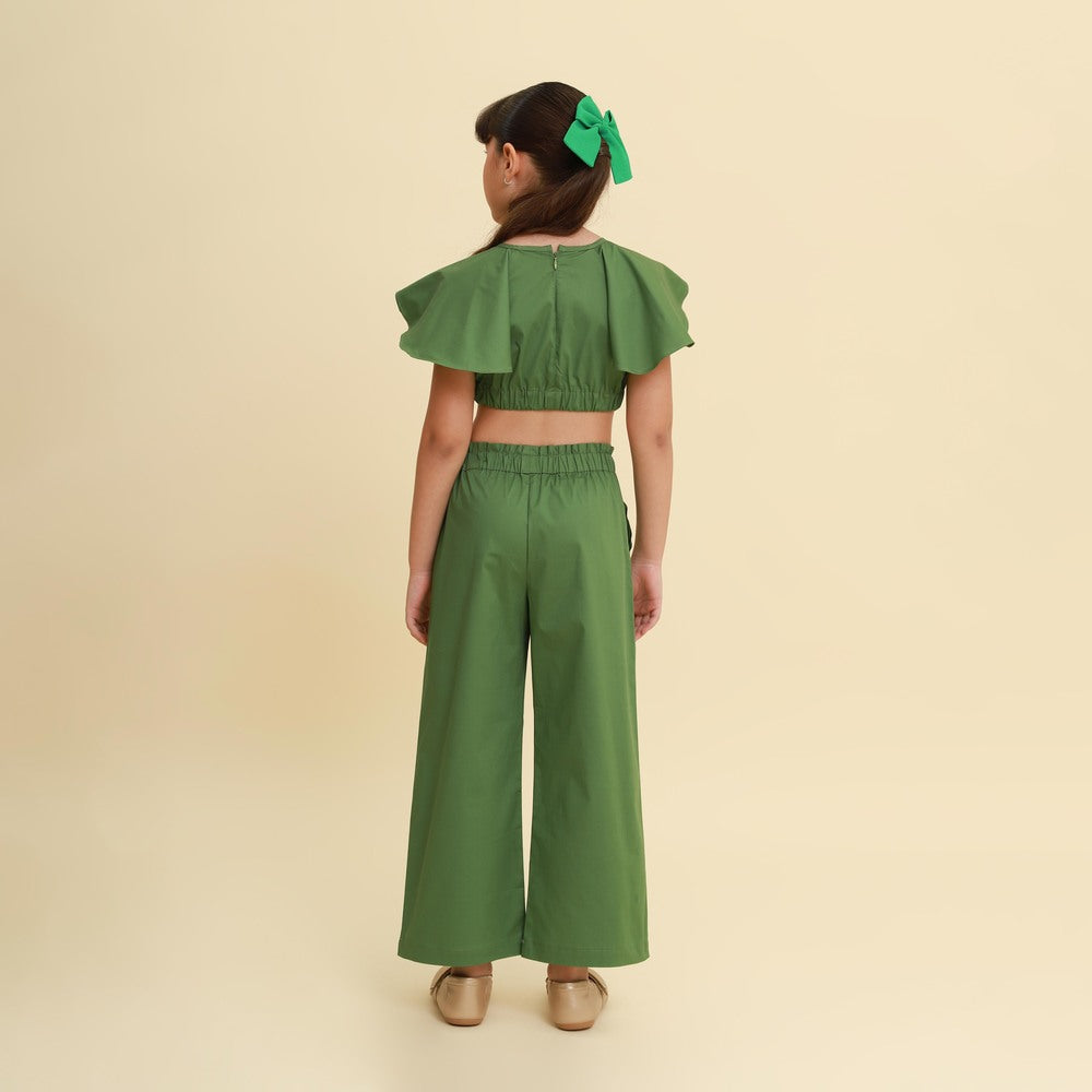 Conjunto Infantil Versalhes Verde Oliva