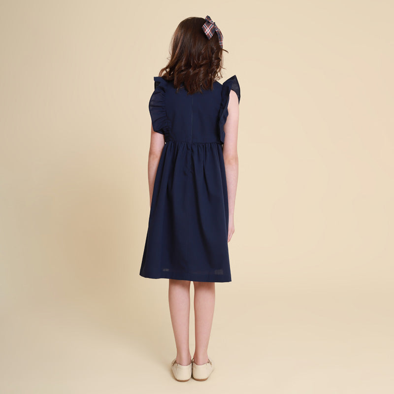 Vestido Infantil Capri Azul Marinho