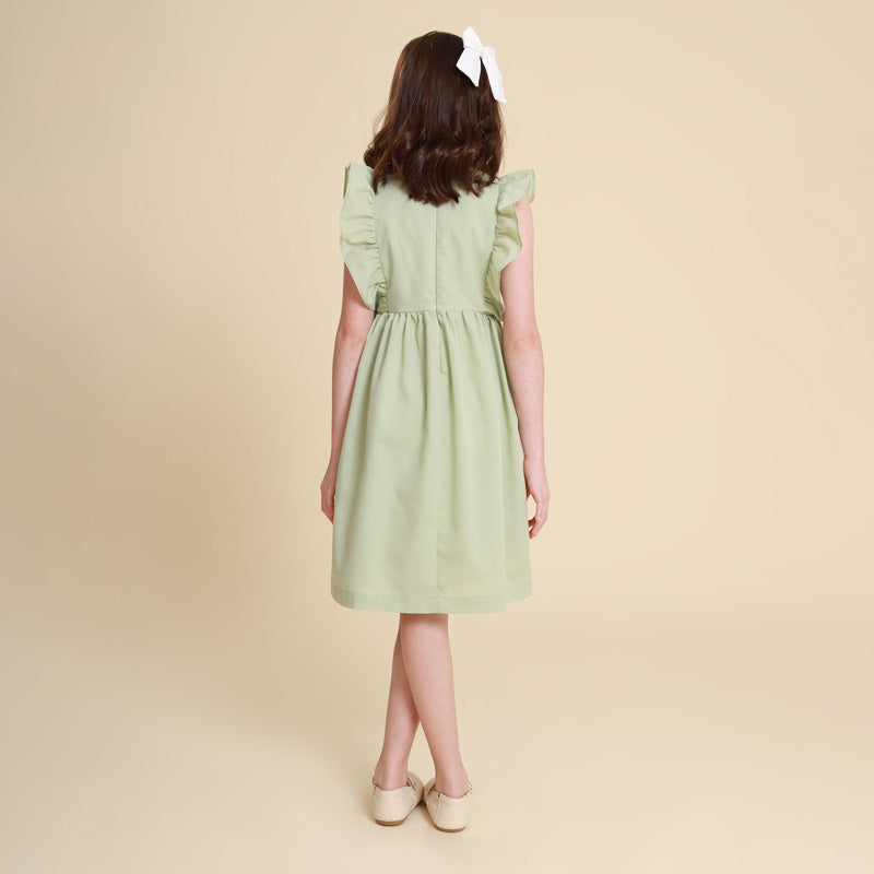 Vestido Infantil Capri Verde Pistache