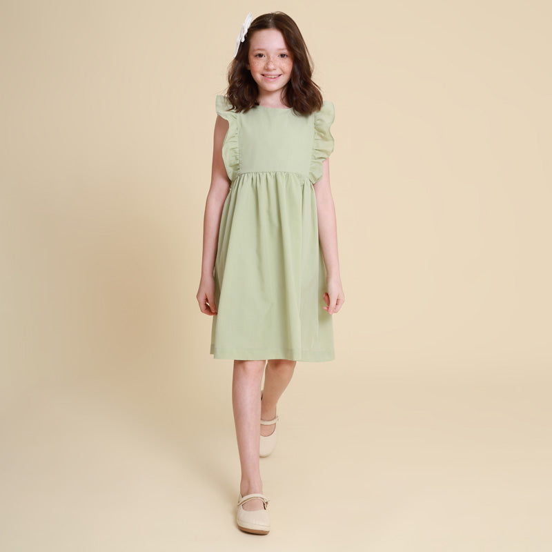 Vestido Infantil Capri Verde Pistache