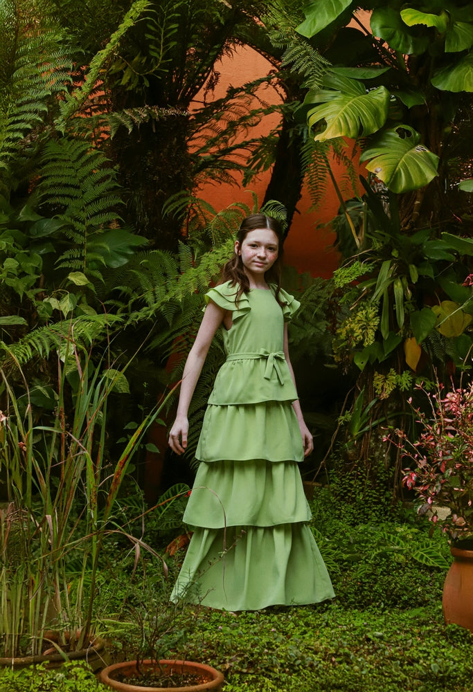 Vestido Infantil Kaira Verde