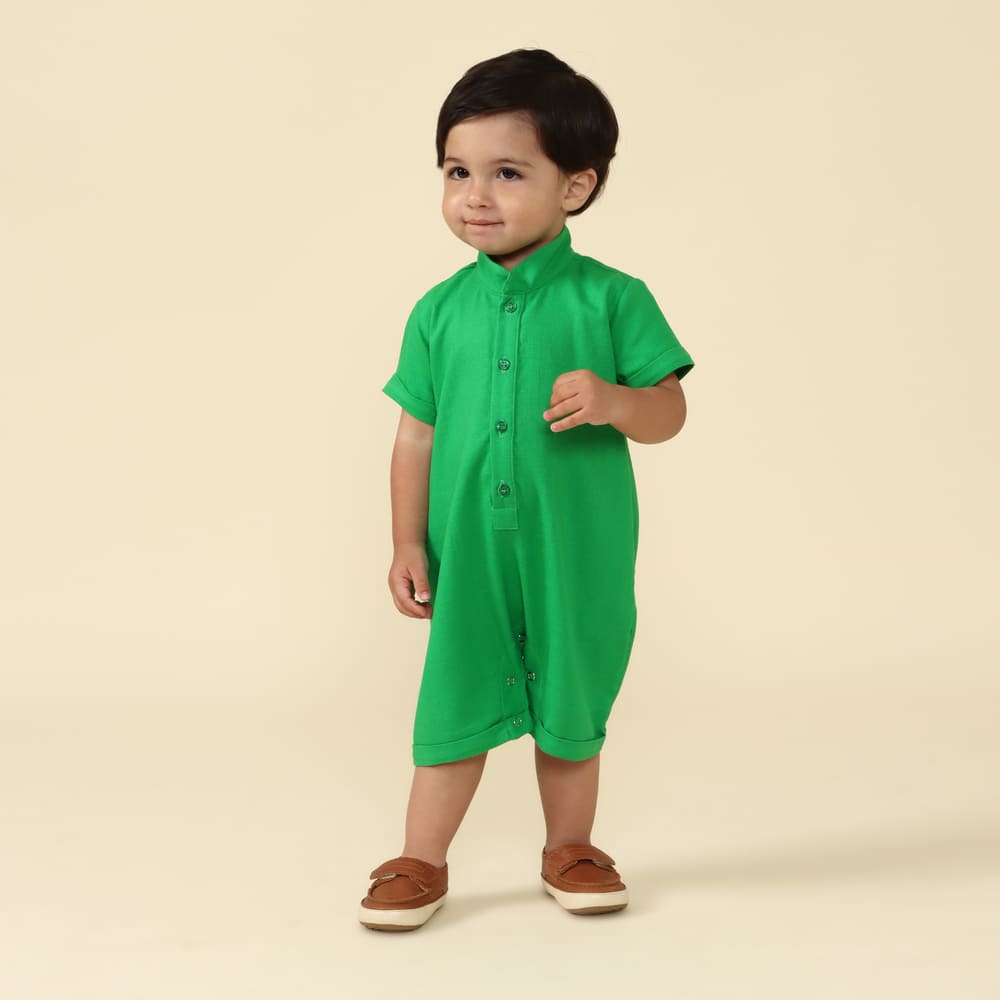 Macacão Bebê Bento Viscolinho Verde