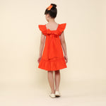 Vestido Infantil Bolonha Laranja