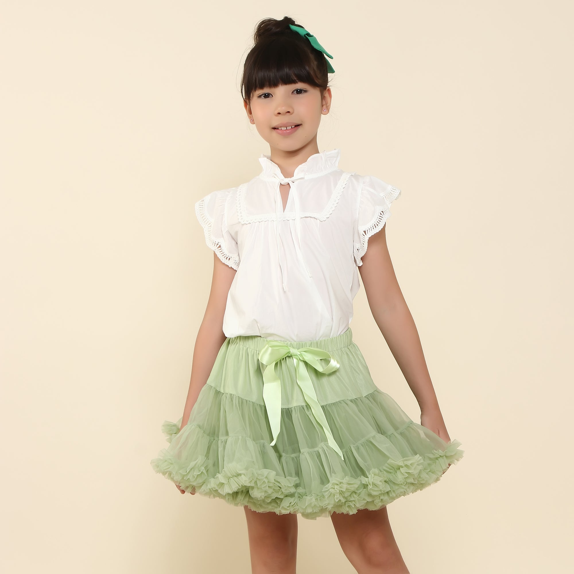 Saia Tutu Infantil Verde