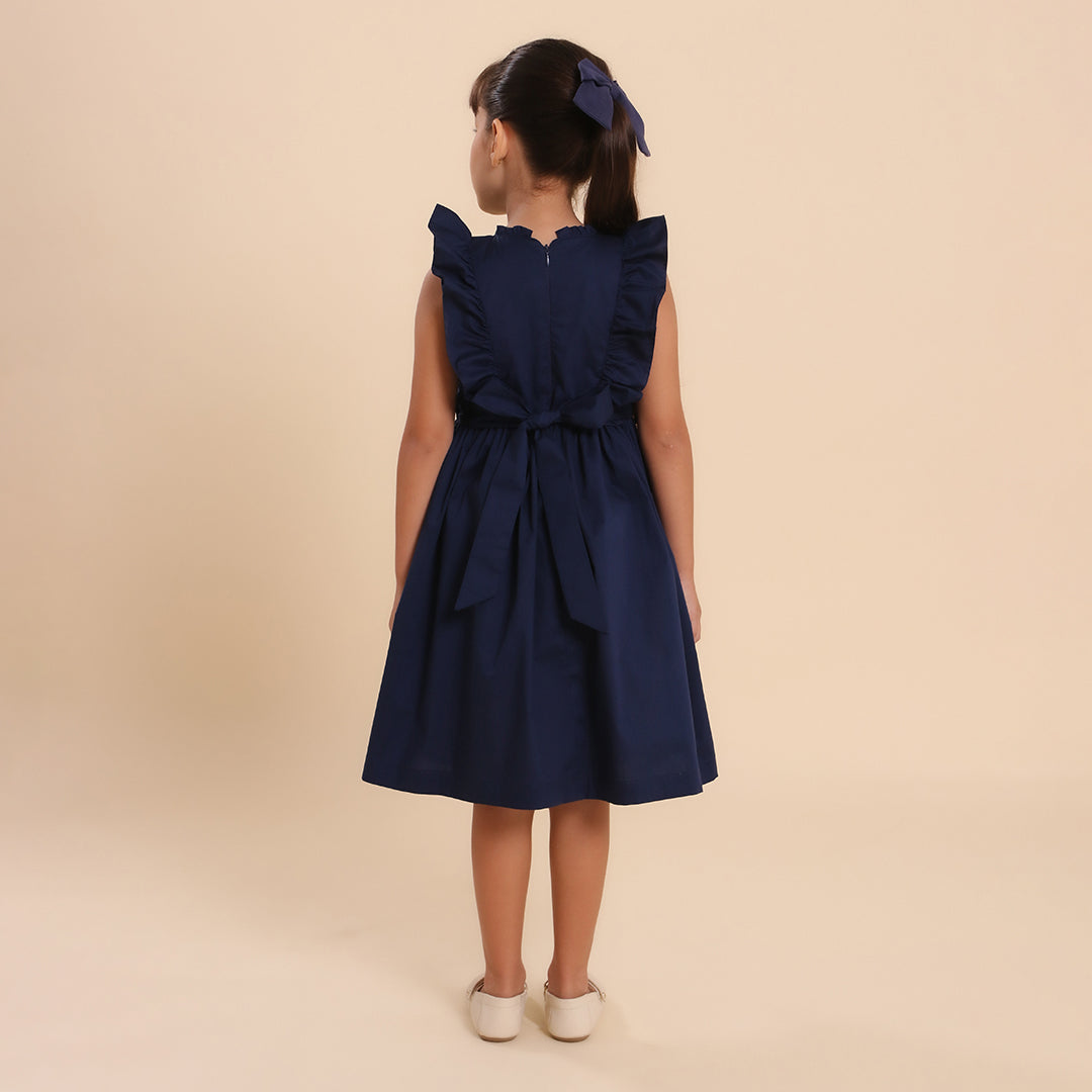 Vestido Infantil Aimée Azul Marinho