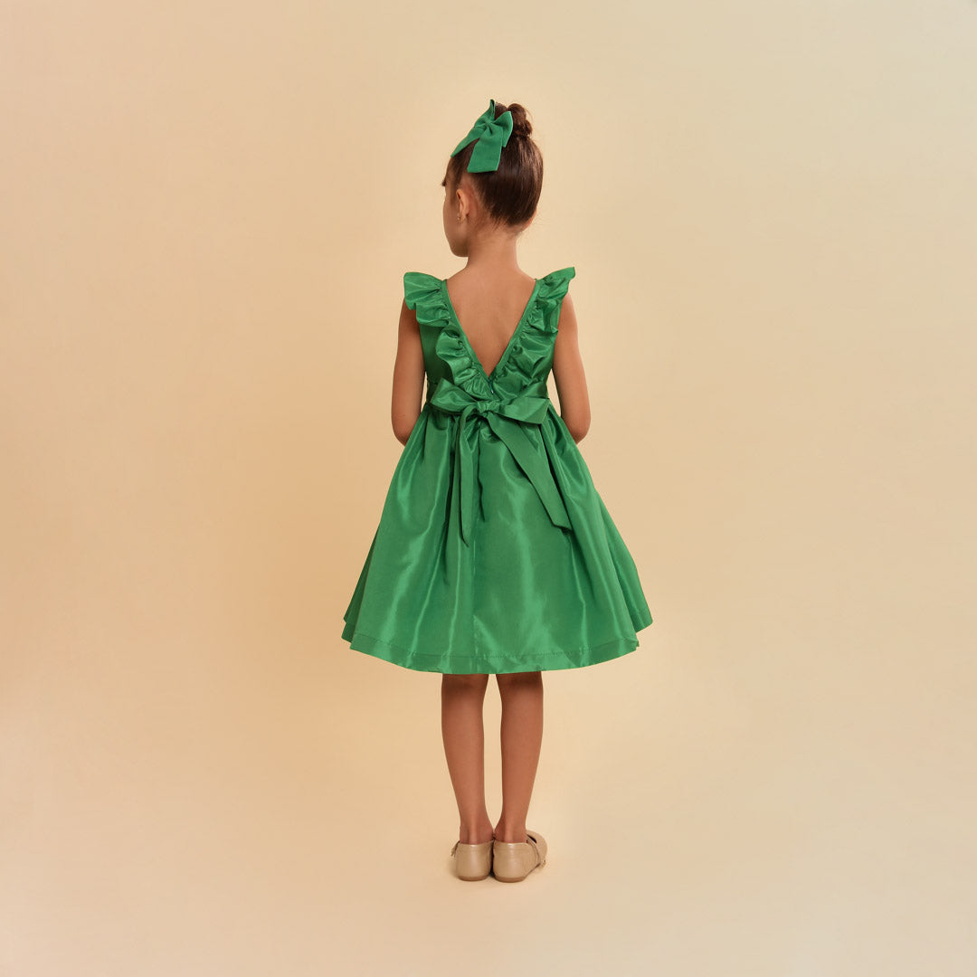 Vestido Festa Babado Verde Infanto Juvenil Exclusivo – Sweetie