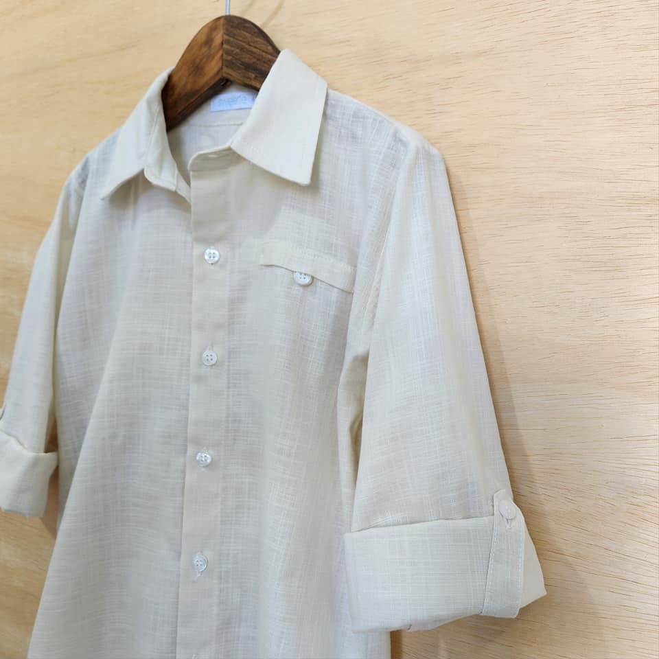 Camisa Infantil Scott Bege