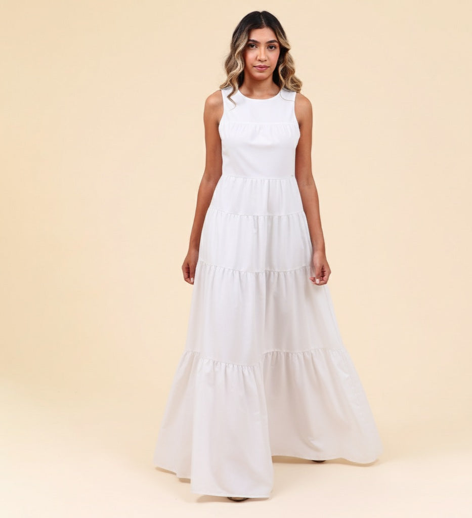 Vestido Amalfi Mãe Branco
