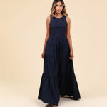 Vestido Amalfi Mãe Azul Marinho