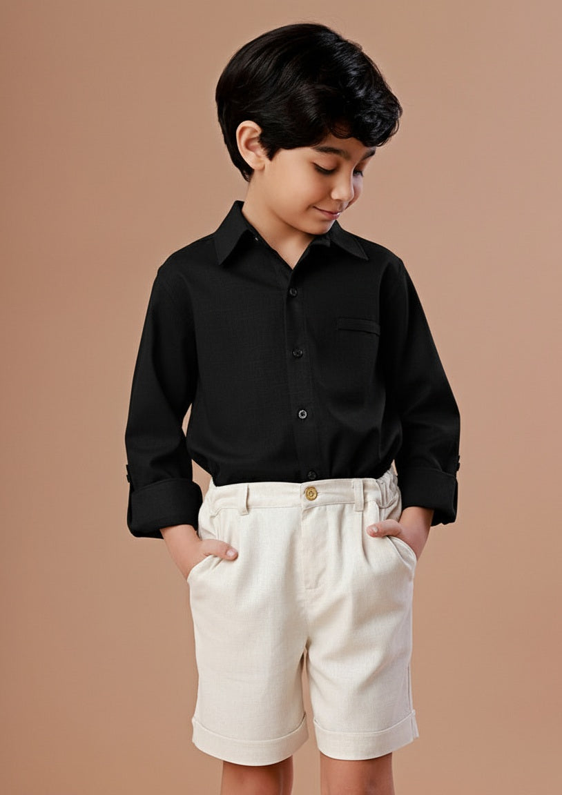 Camisa Infantil Scott Preta