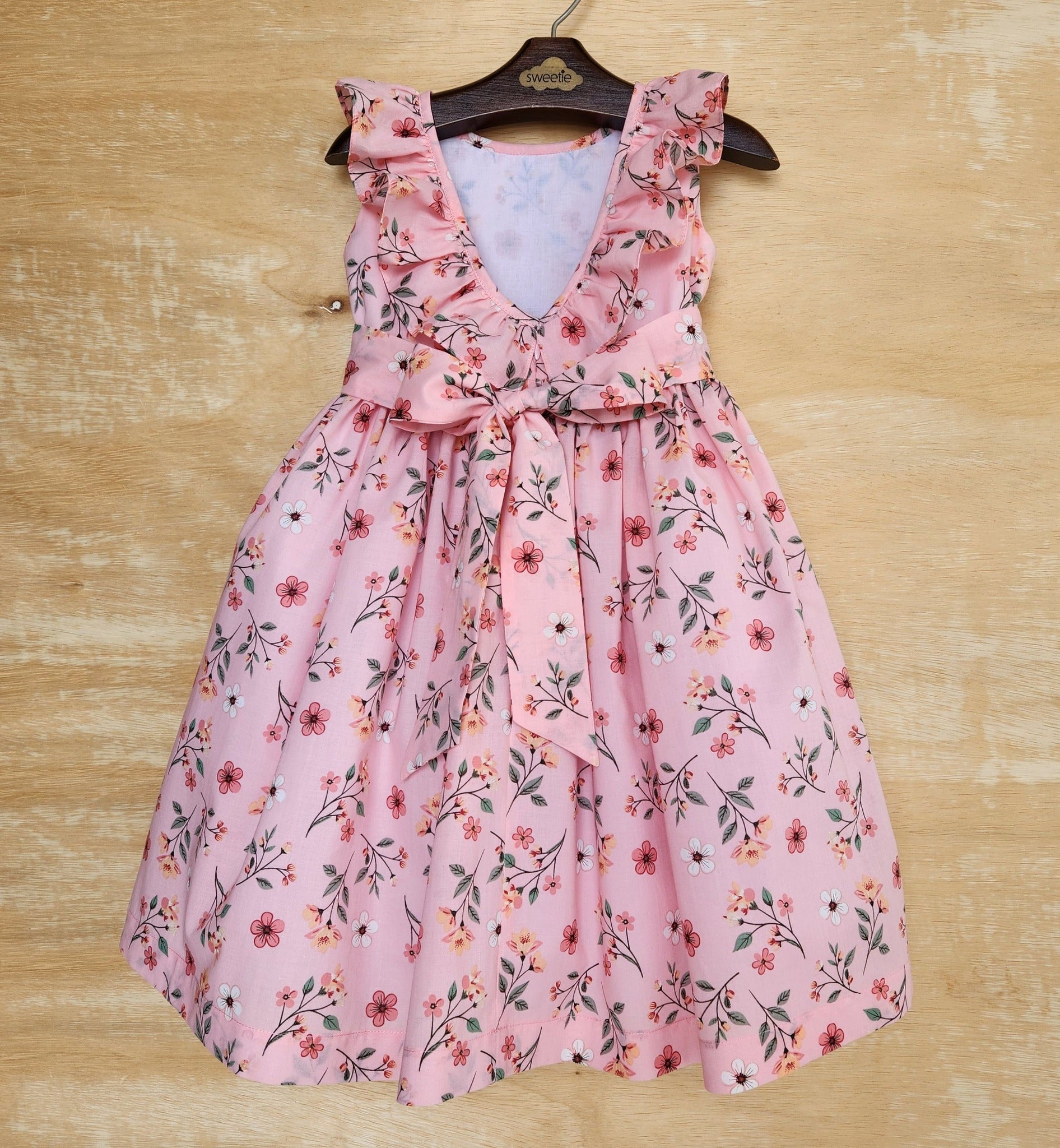 Vestido Bebê Babado Provence Rosa