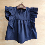 Blusa Bata Infantil Eduarda Azul Marinho