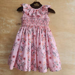 Vestido Bebê Bordado Babado Provence Rosa
