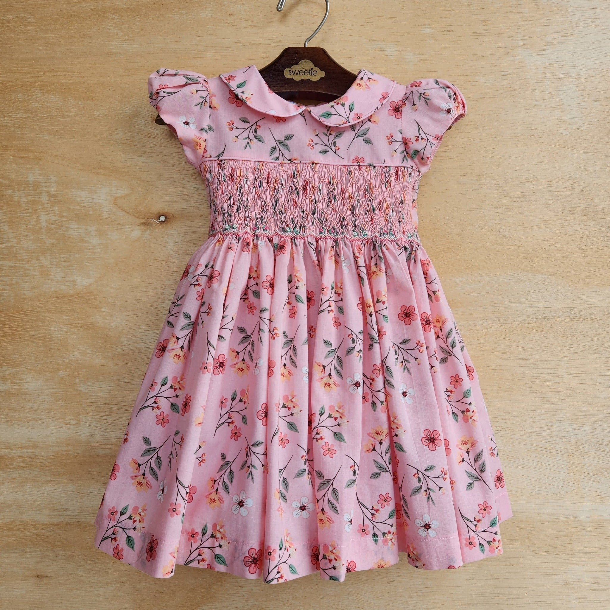 Vestido Bordado Bebê Clara Provence Rosa