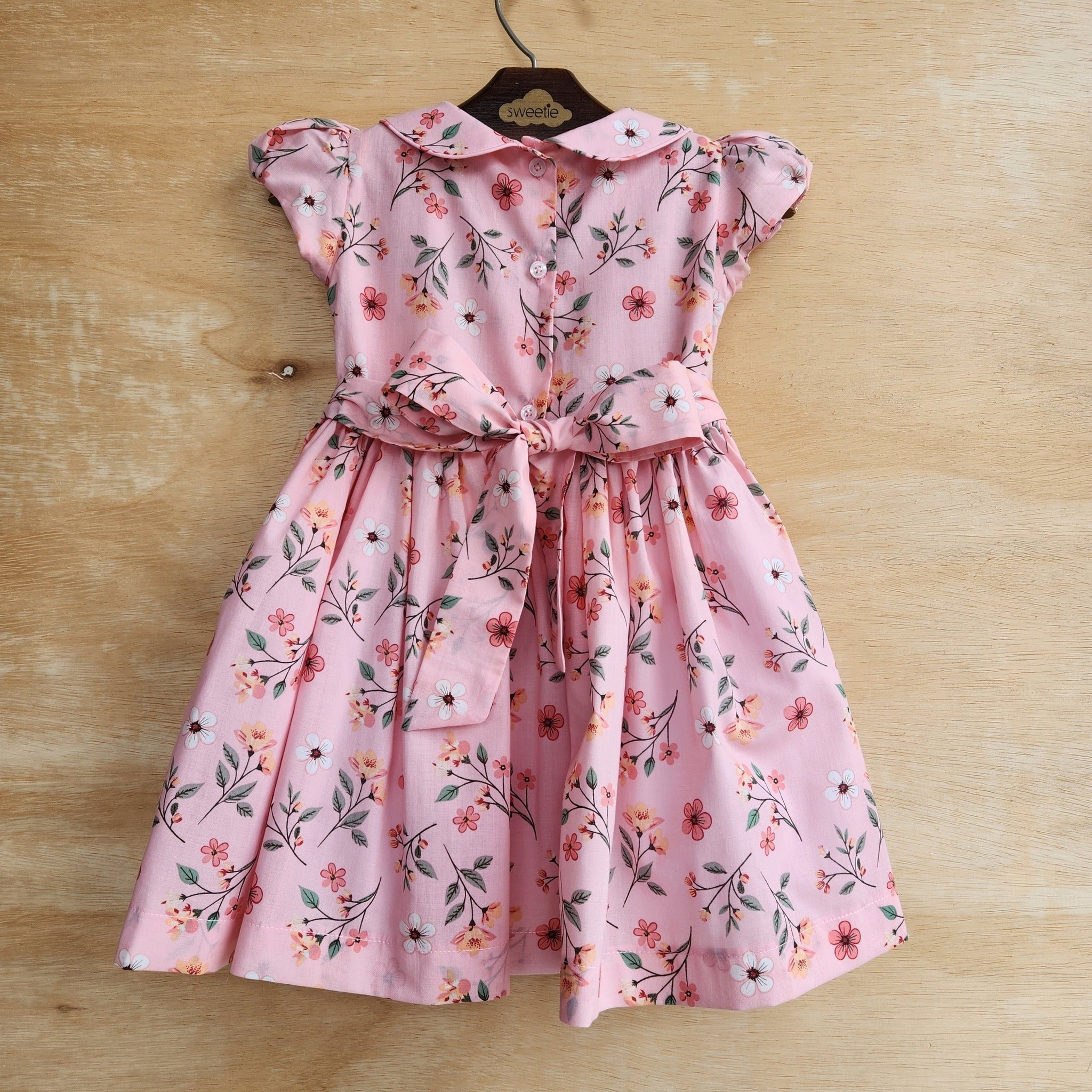 Vestido Bordado Bebê Clara Provence Rosa
