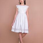 Vestido Infantil Meghan Off White