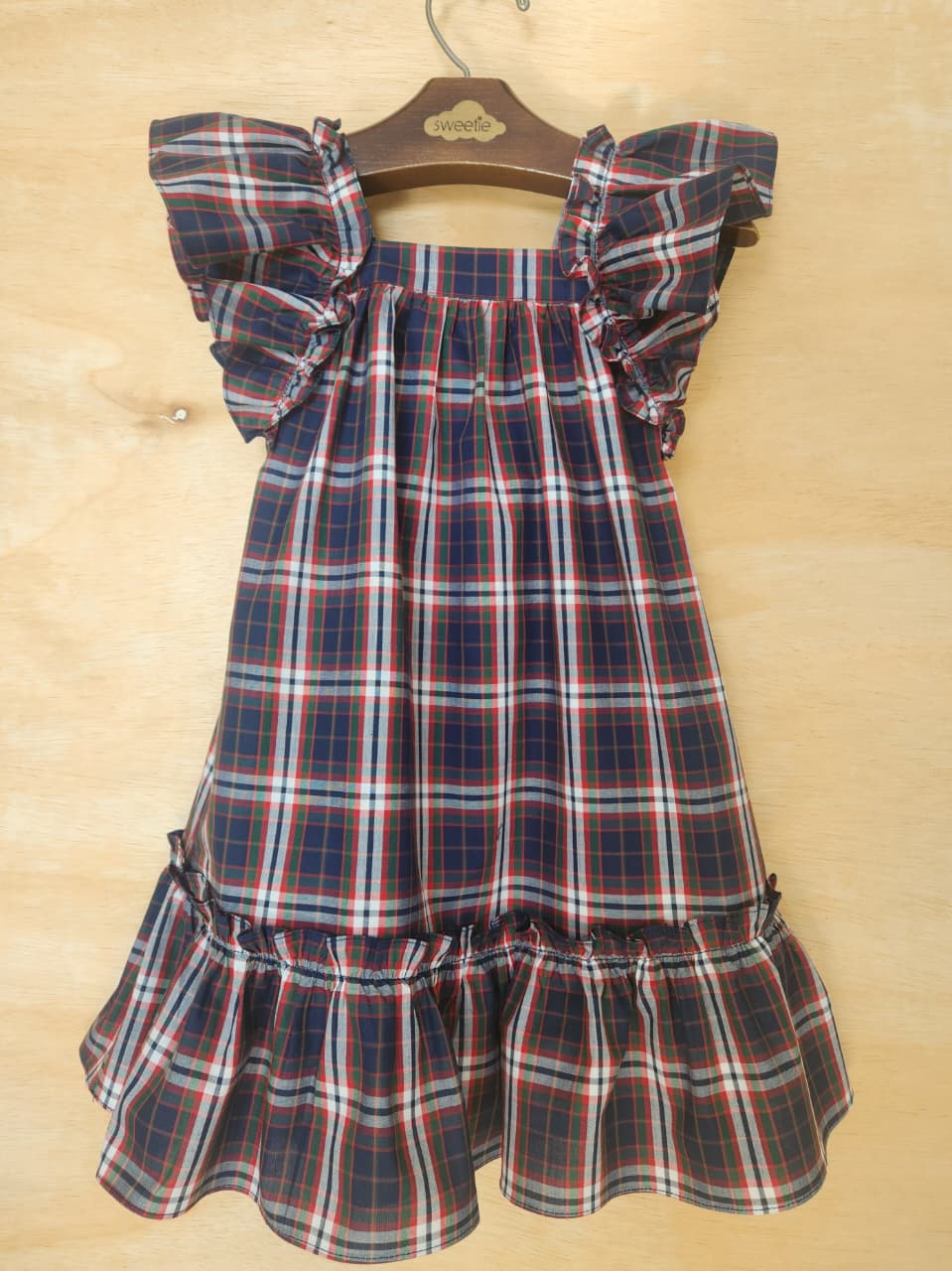 Vestido Infantil Bolonha Xadrez