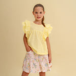Blusa Bata Infantil Amarelo