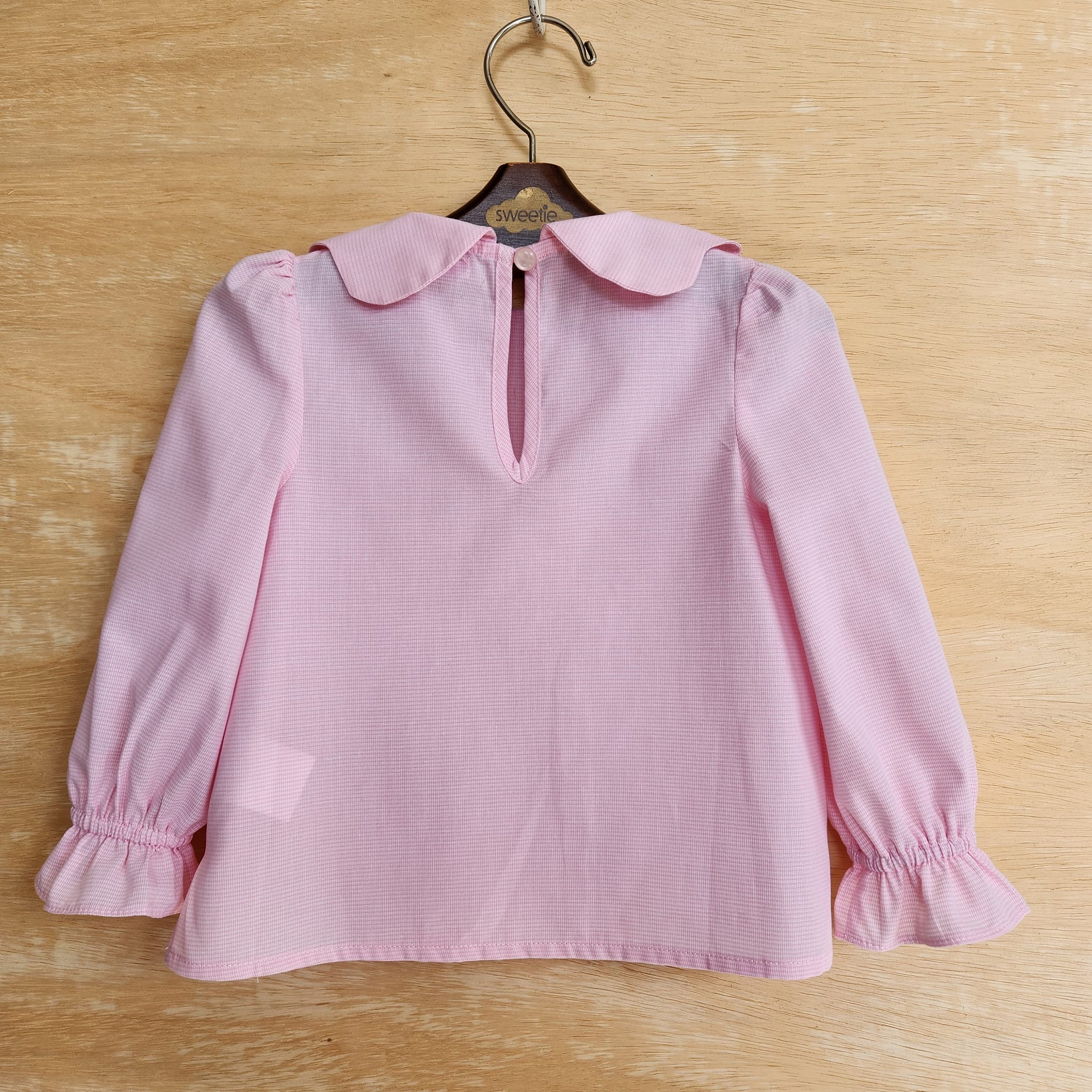 Blusa Fiorella Micro Vichy Rosa