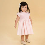 Vestido Bordado Bebê Clara Rosa