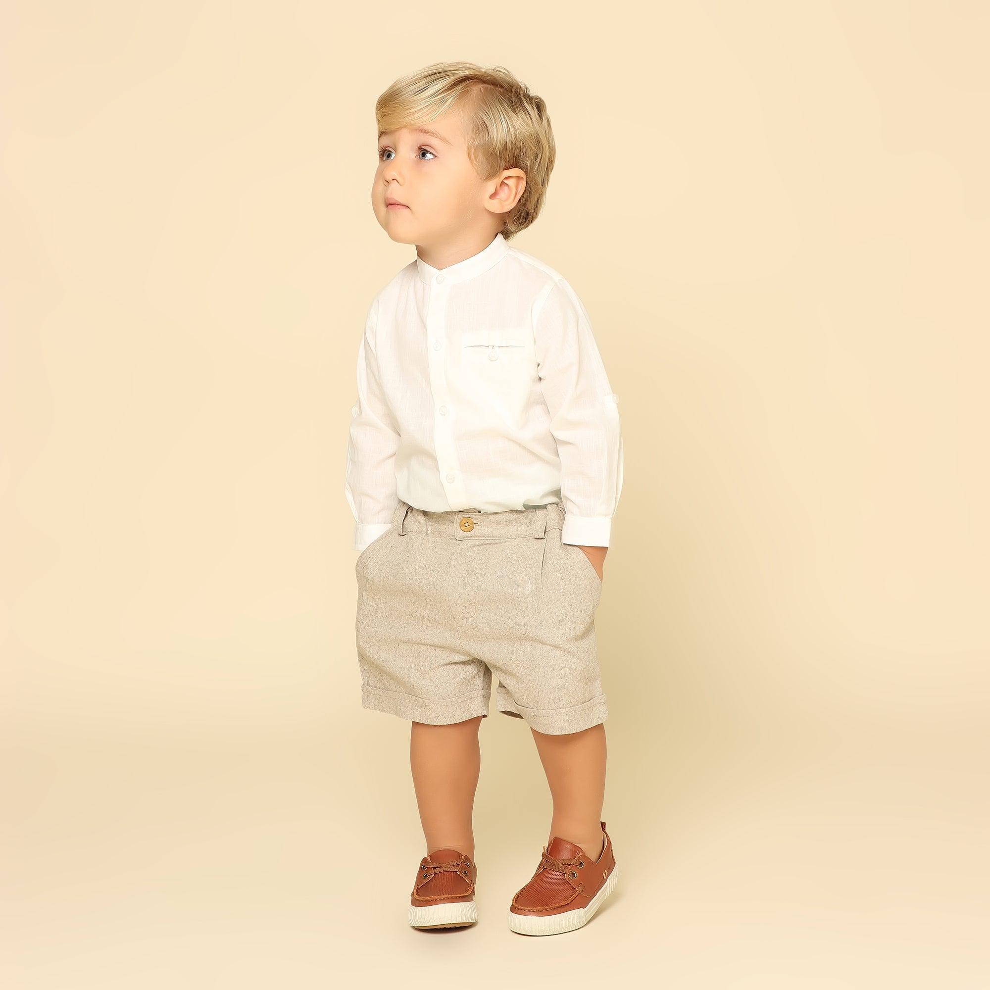 Camisa Body Bebê Lucca Off White