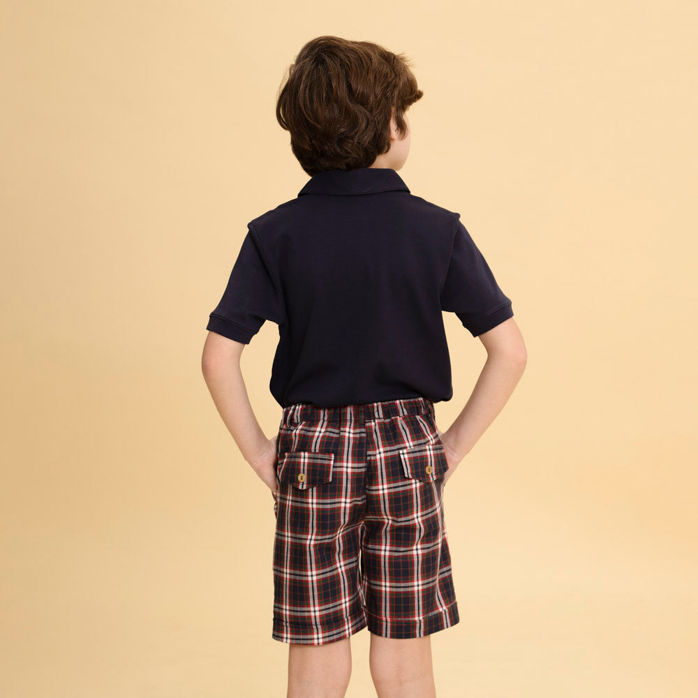 Camisa Infantil Polo Azul Marinho