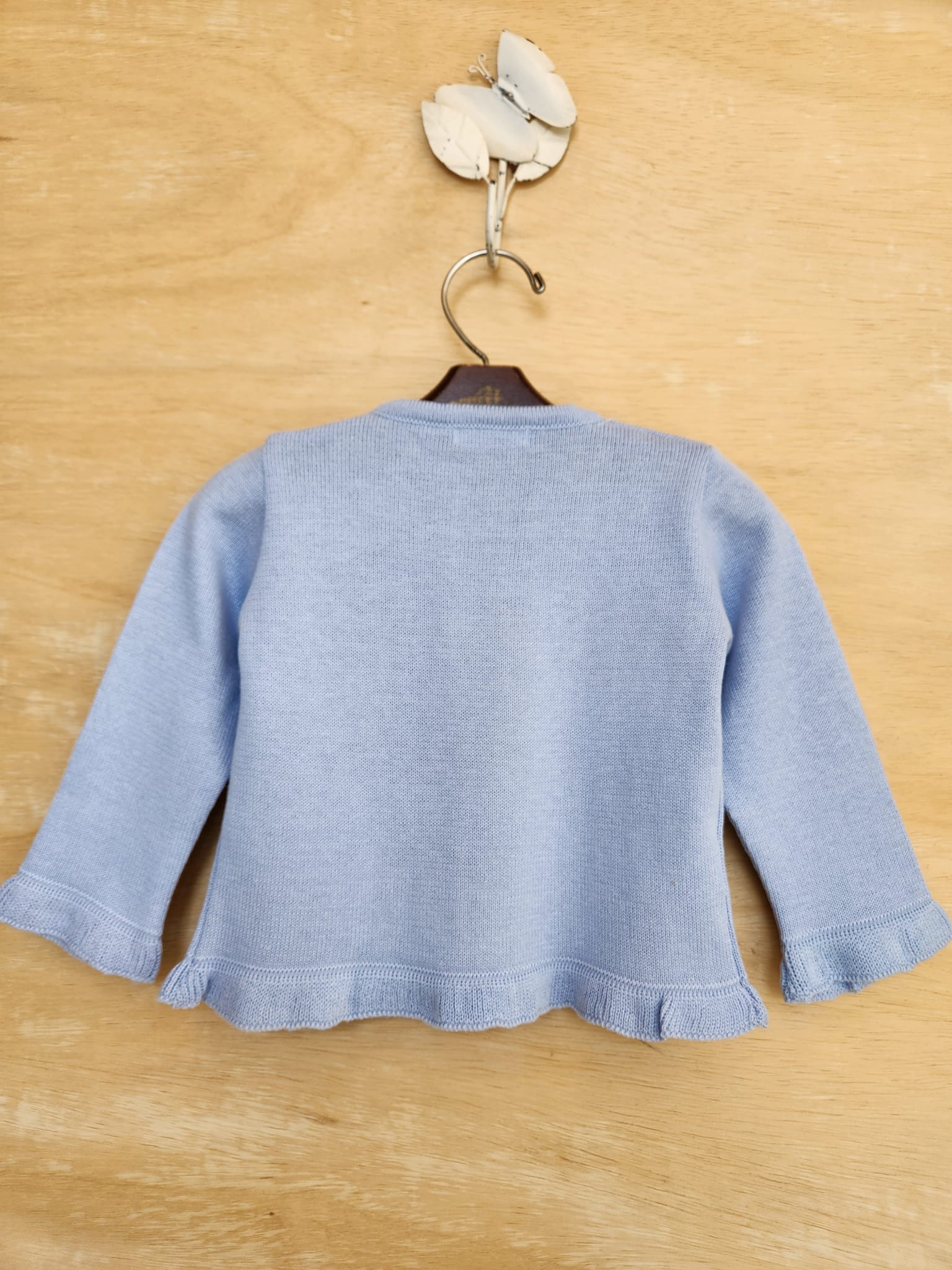 Casaqueto de Tricot Bebê Lorena Azul