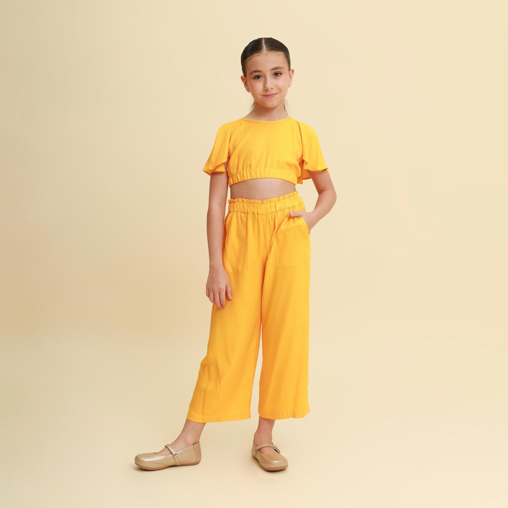Conjunto Infantil Versalhes Amarelo