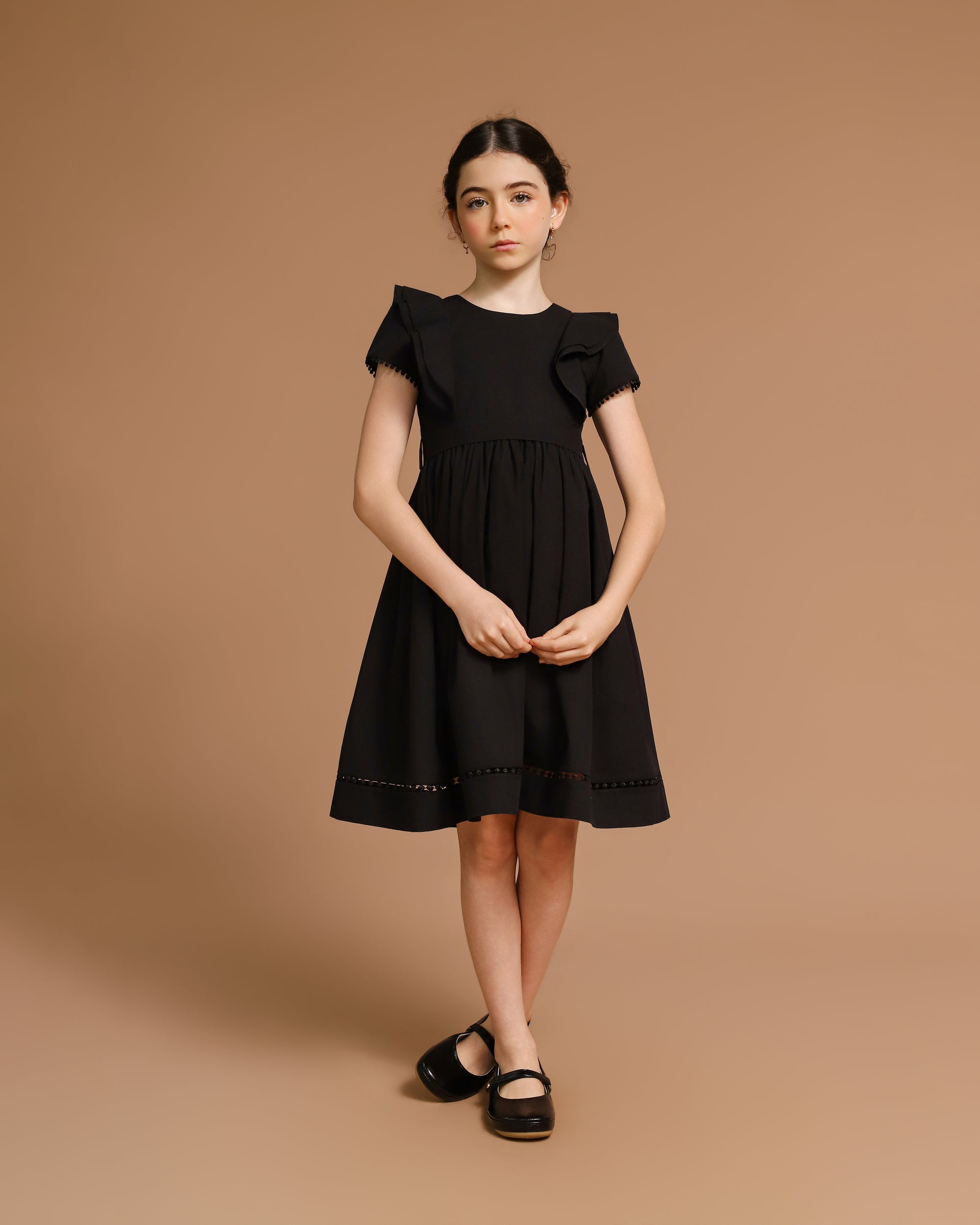 Vestido Infantil Louise Preto