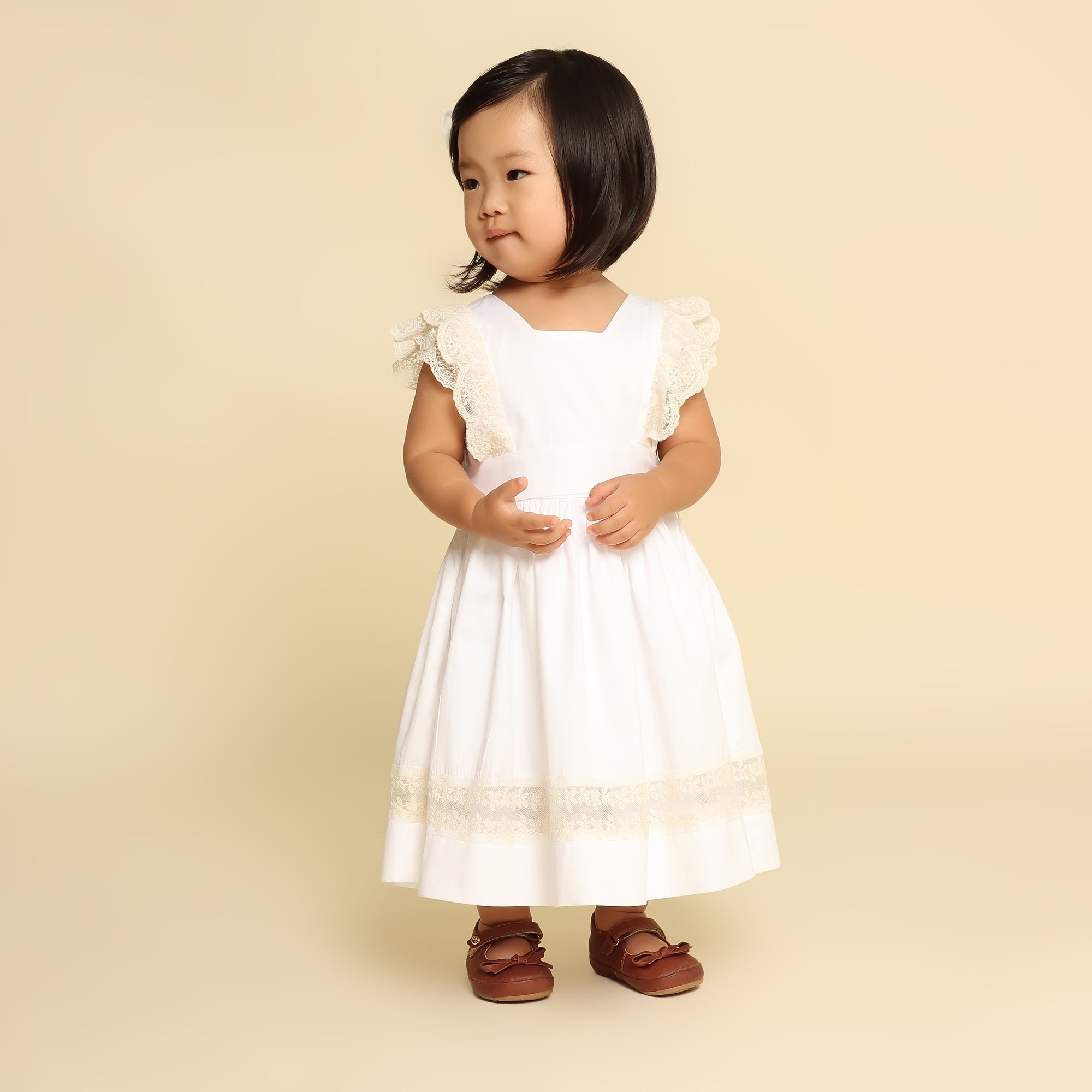 Vestido Bebê Meghan Branco