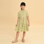 Vestido Infantil Vicenza Florzinha Verde