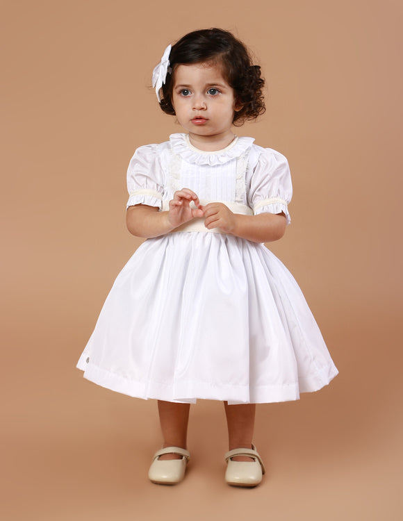 Vestido Festa Bebê Charlotte Branco
