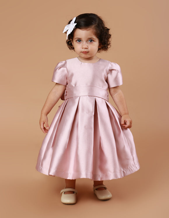Vestido Festa Bebê Sonho Zibeline Rosé
