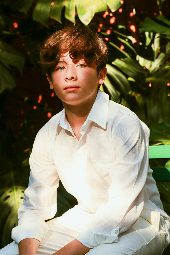 Camisa Infantil Scott Off White