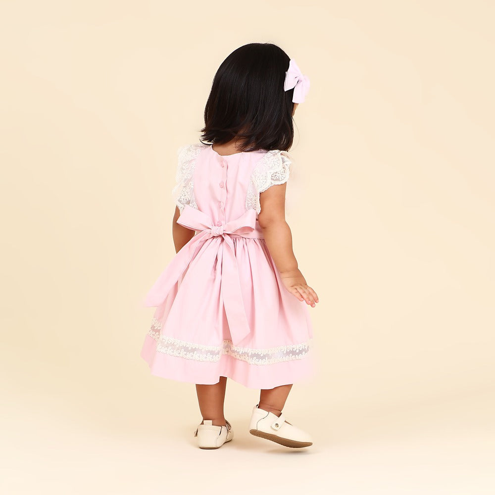 Vestido Bebê Meghan Rosa