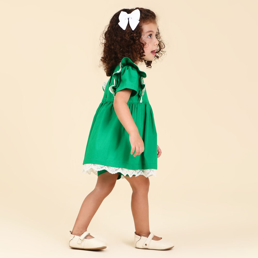 Vestido Bebê Valentina Verde